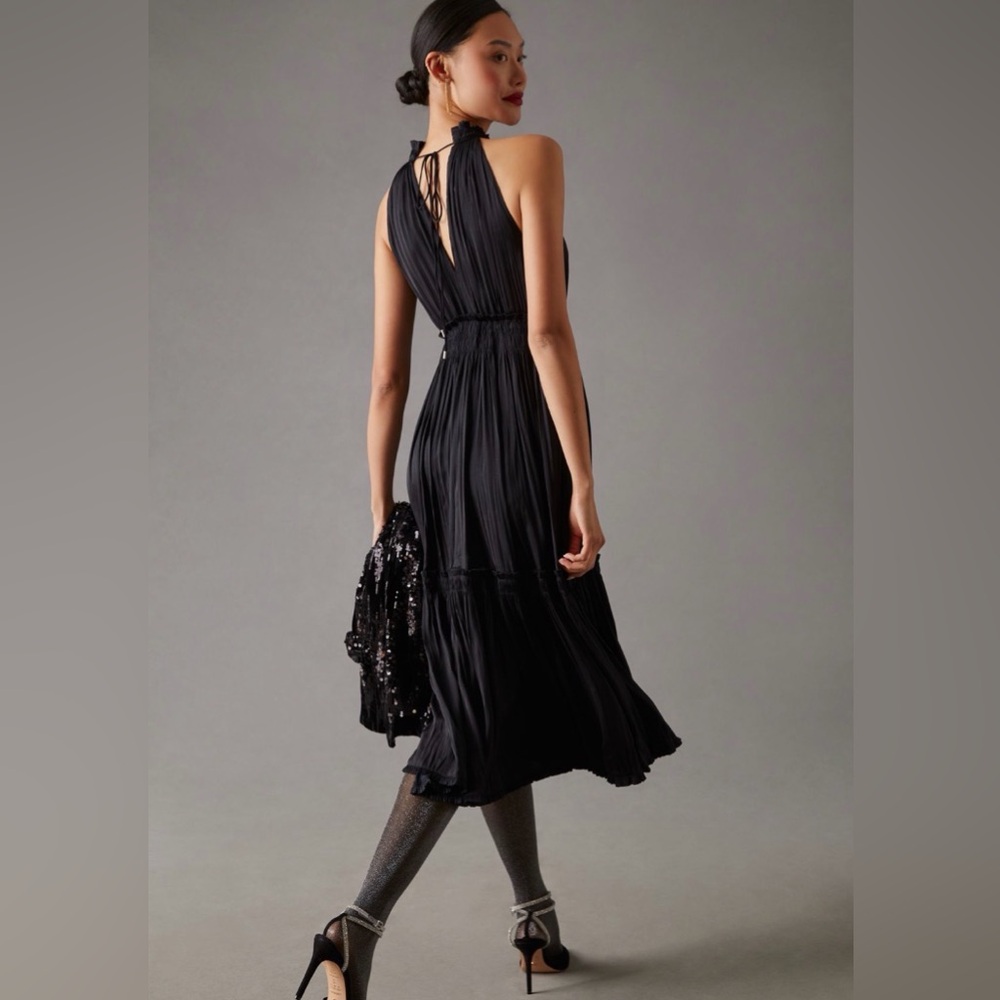 Anthropologie Tiered Halter Dress - Picture 2 of 10